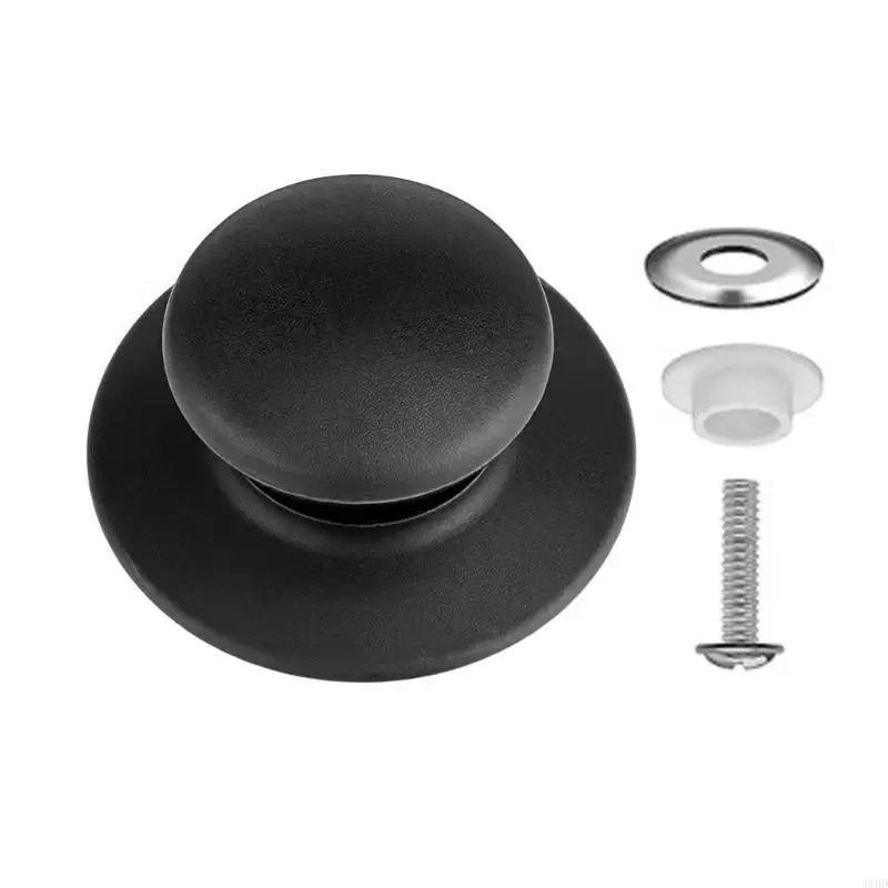   4pcs Multipurpose Pot Lid Knobs Replacements Handles Home Accessory for Kitchen Supplies Cookware Pot Lid Black