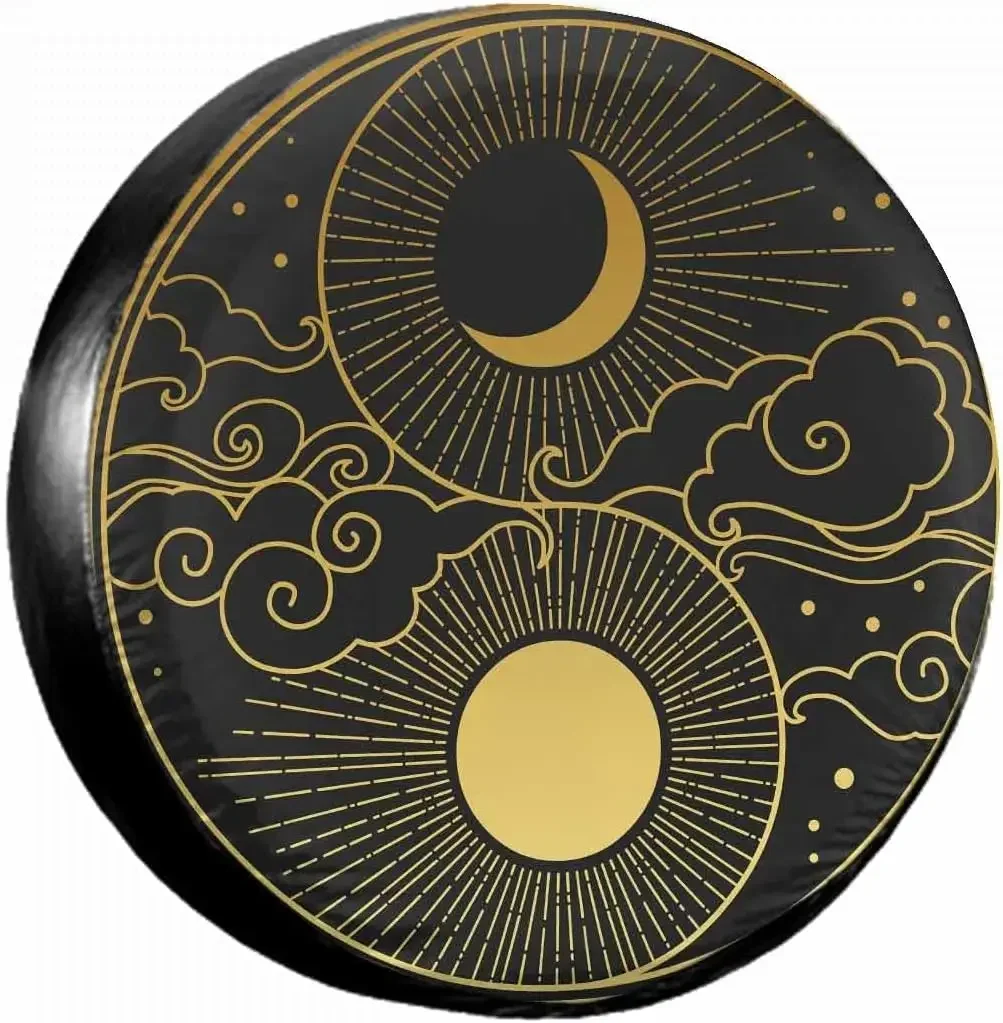 

Защитные приспособления ruedas para neumáticos coche, resistentes a la intemperie, testy polvo, Yin Yang Cloud, aptos para coche