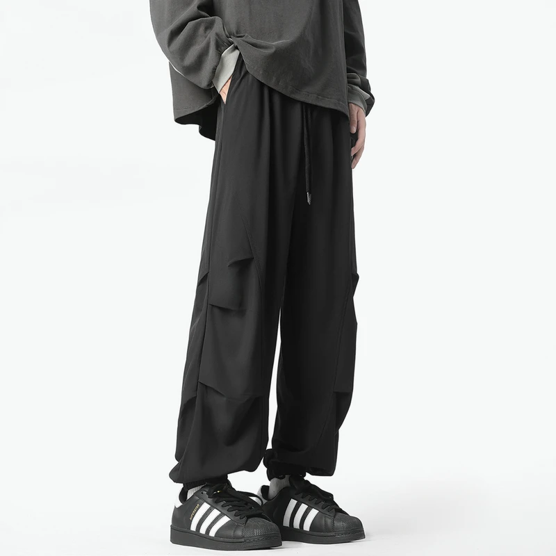 2024 Streetwear Hip hop Joggers Pants Men Loose Harem Pants Ankle Length Trousers Sport Casual Sweatpants White Techwear M-2XL