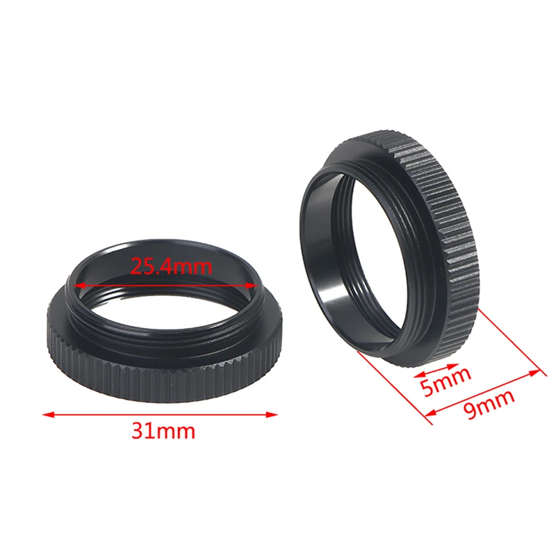 2pcs C-MOUNT 5MM Extension Tube Adapter C-CS Mount Adaptor Spacer Ring For CCTV Lens