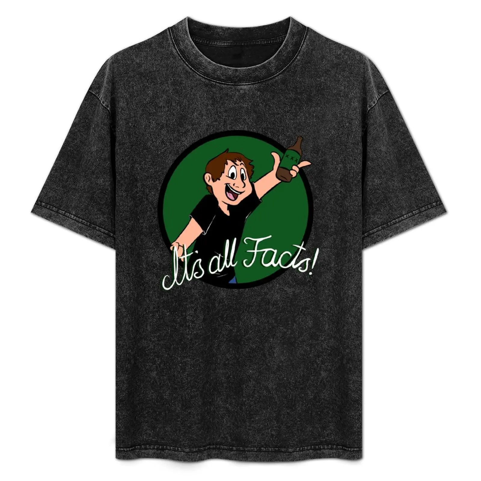 

It's All Facts - By Sarcastic Raspberry T-Shirt No Iron Casual Short Sleeve Top