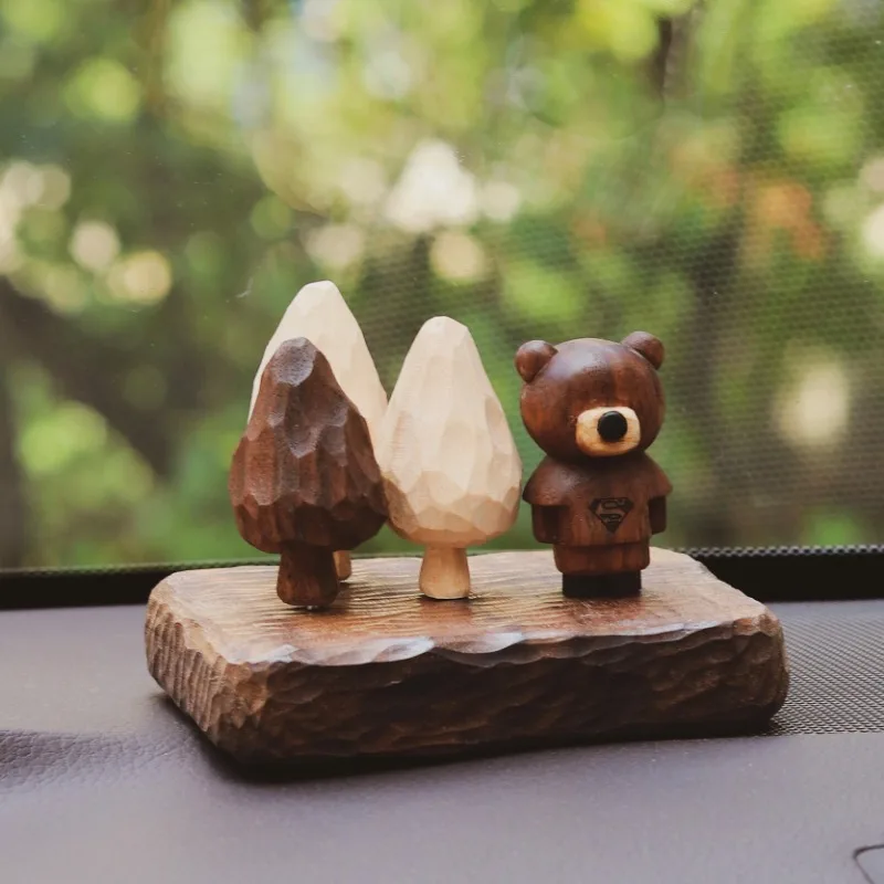 Forest Bear Aromatherapy, Fragrance Car Perfume Ornament Men's and Women's Gift Box, New Year's Gift