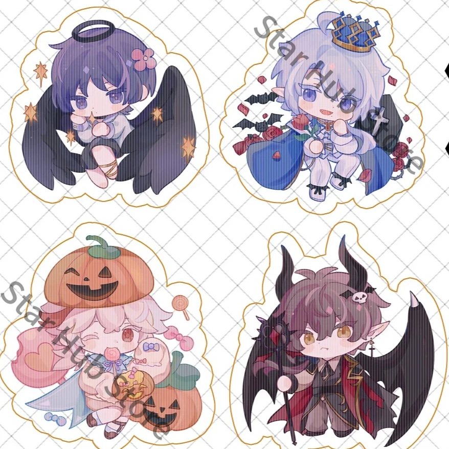 Genshin Impact Xiao Shikanoin Heizou Tinplate Badge Pendant Keychain Backpack Charm Cosplay Colleagues Adorable Souvenir Gifts view 3