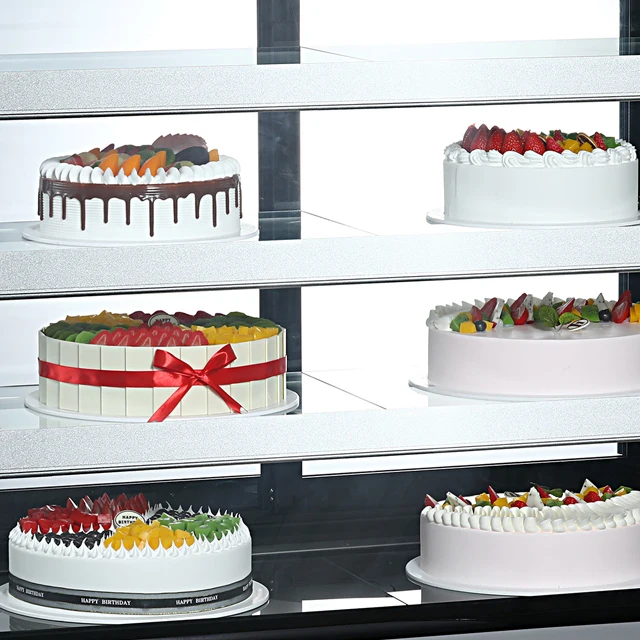 Refrigerated Cake Display Fridge Cooling Display Fridge for Cakes Tempered Glass  Fan Cooling CE GS ETL Approved