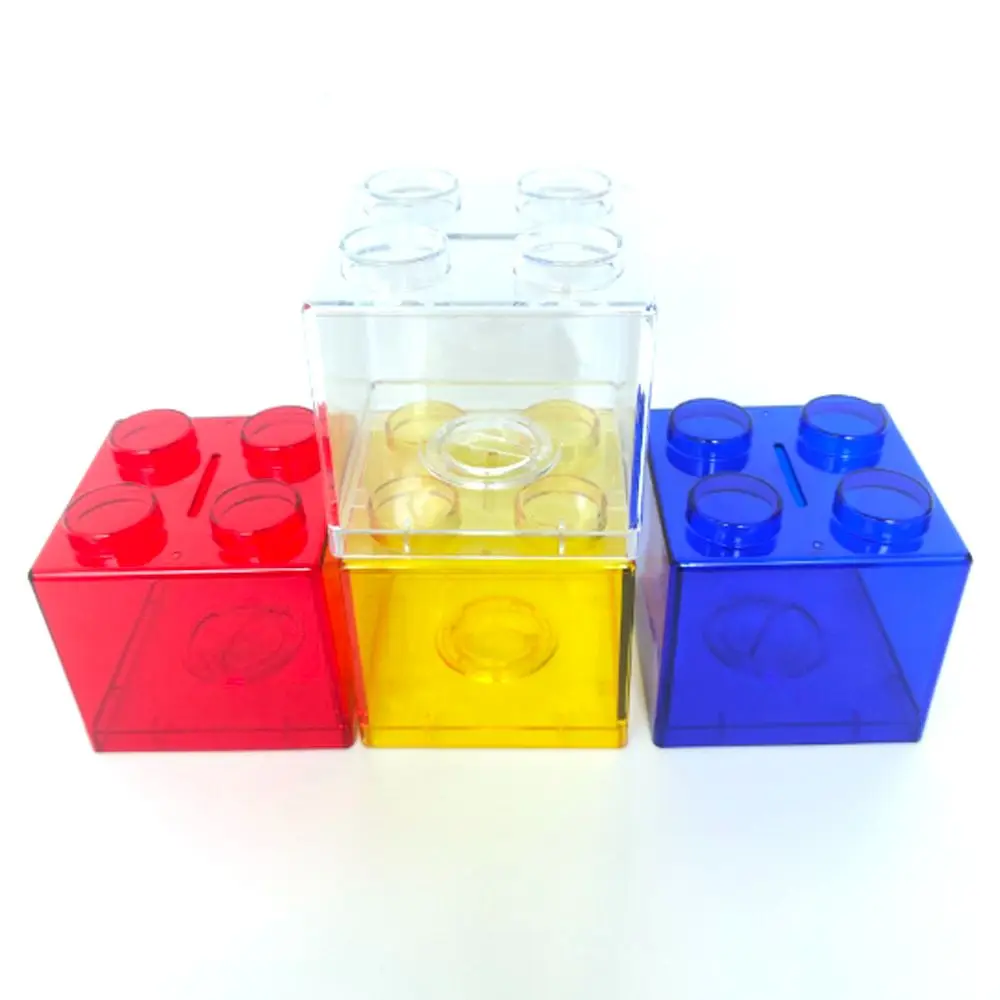 

INS Funny Home Decor Boy Girls Toy Gift Piggy Bank Coin Bank Storage Box Money Saving Box Building Block Coin Box