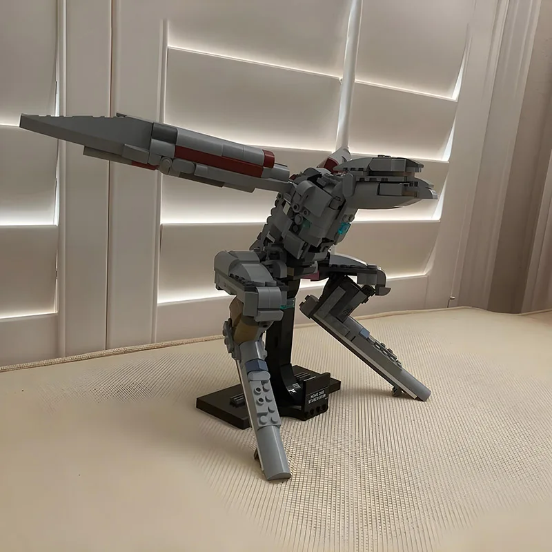 NEW 512PCS MOC Metal Gear Solid Series the Iconic Metal Gear Ray Building Blocks Set Model DIY Bricks Kit Toys Collection Gifts