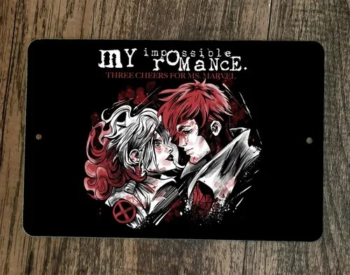 My Impossible Romance Ms  Metal Wall Sign Comics Parody Poster
