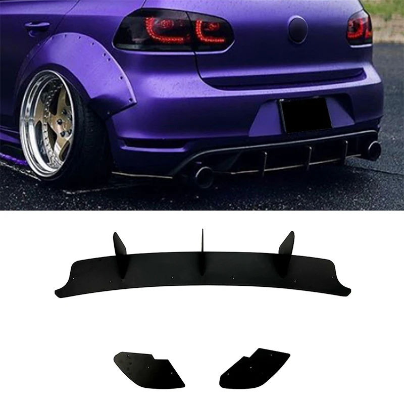 

Rear Bumper Diffuser Lip Spoiler Splitter Protector For Volkswagen Golf 6 MK6 GTI 2009-2013 Decoration Guard