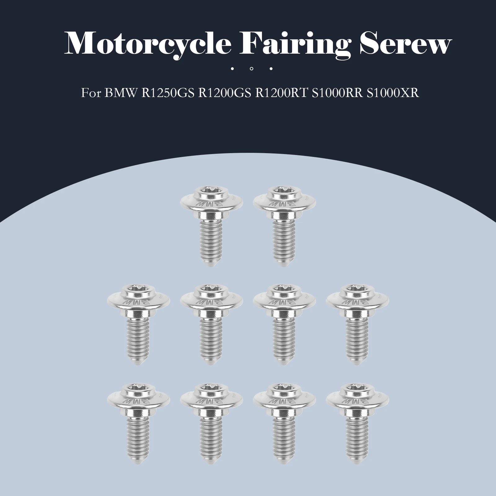 

For BMW R1250GS R1200GS R1200RT S1000RR S1000XR C600 C650GT F750GS F850GS R NINE T K1600GTL Motorcycle Cowling Fairing Screws