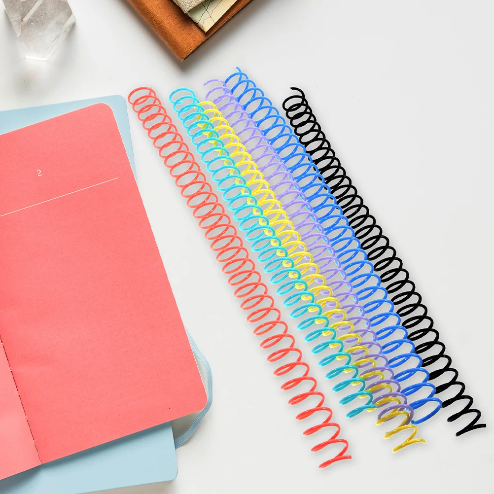 

12 Pcs Loose Leaf Coil Notepad Rings DIY Book Binder Colored Portable Notebook Spiral Household