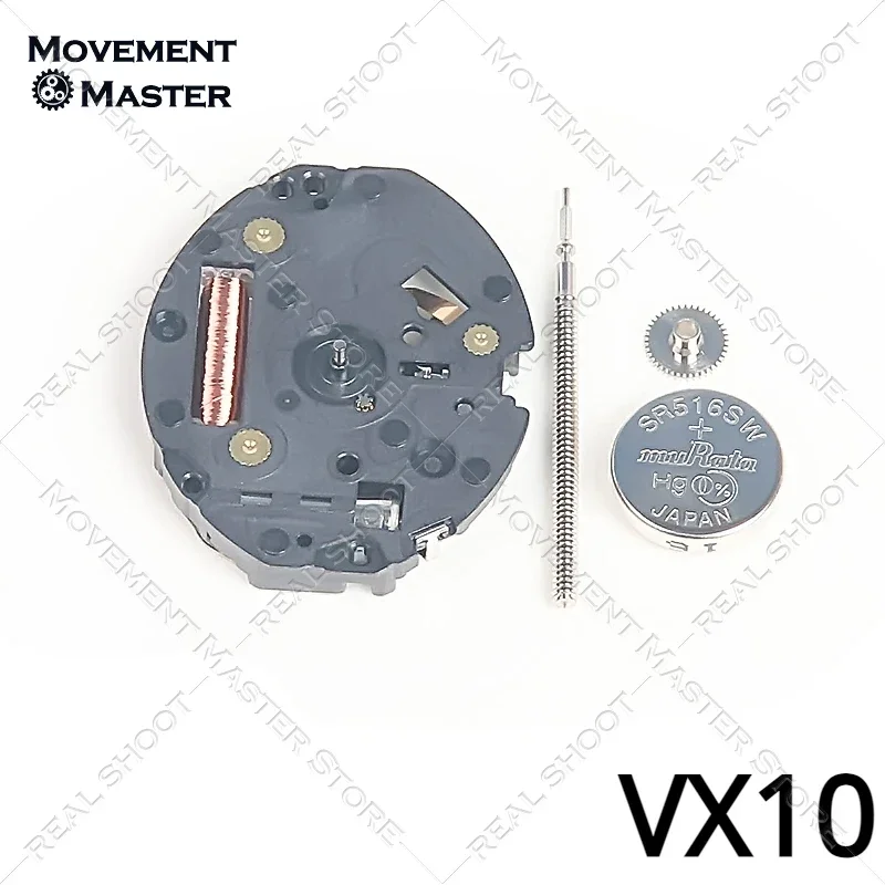 Nuovo movimento al quarzo giappone VX10 movimento dell'orologio elettronico VX10A nessun calendario accessori per il movimento dell'orologio a due mani