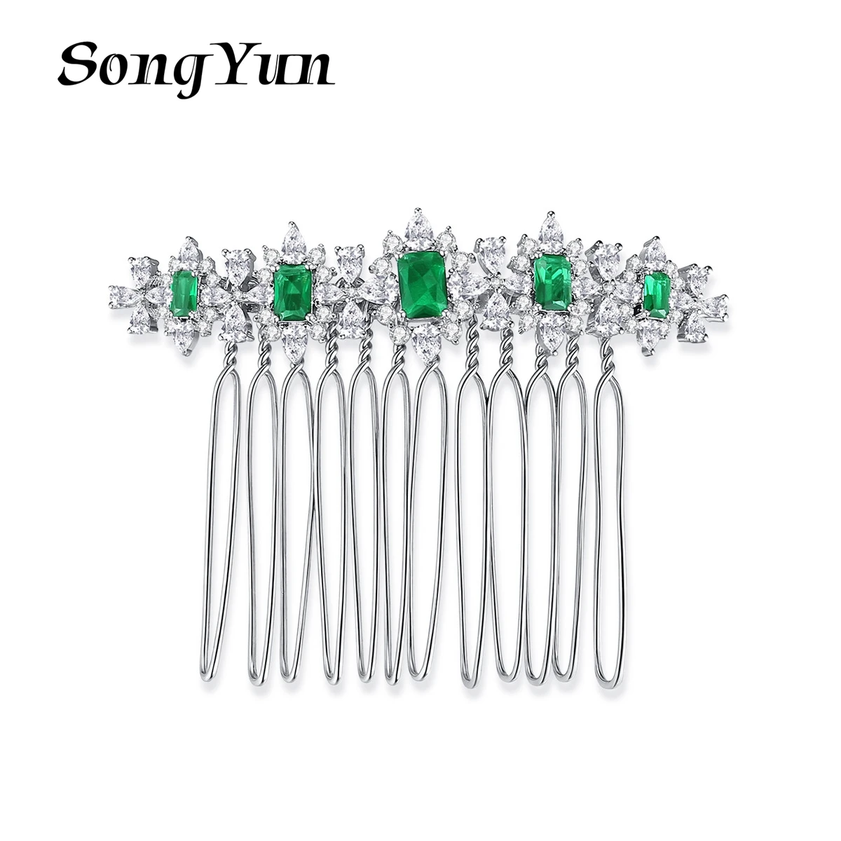 

Ювелирный бренд SongYun: Элегантный гребень для волос с полной инкрустацией стразами для свадеб и торжественных мероприятий