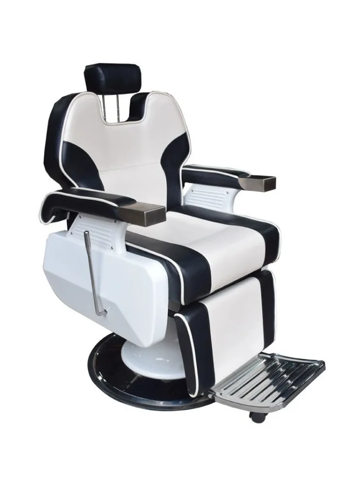 كرسي حلاقة خاص لصالون الشعر والتجعيد والصباغة، كرسي حلاق مستلق، كرسي رأس زيتي قديم