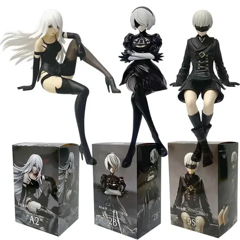 11.5-14cm 헌터×헌터 애니메이션 피규어 - Kurapika, Chrollo, Illumi, Hisoka 입상 액션 피규어 컬렉션 (국수 스토퍼 모델) 13_하트알리 15CM 니어:오토마타 요르하 No. 2 유형 B PVC 애니메이션 액션 피규어 모델 컬렉션 장식 애니메이션 만화 모델 장난감 선물