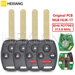 HE MLB HLIK-1T ID46 PCF7961 313.8MHz chiave a distanza per auto PCB originale per Honda CRV Pilot HR-V Fit City Jazz Odyssey Acura TL/ZDX