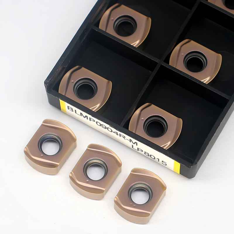 10PCS  Fast Feeding Blade BLMP0904 Carbide Milling Inserts Hardness 90 Metal Tools Insert End Milling Cutter
