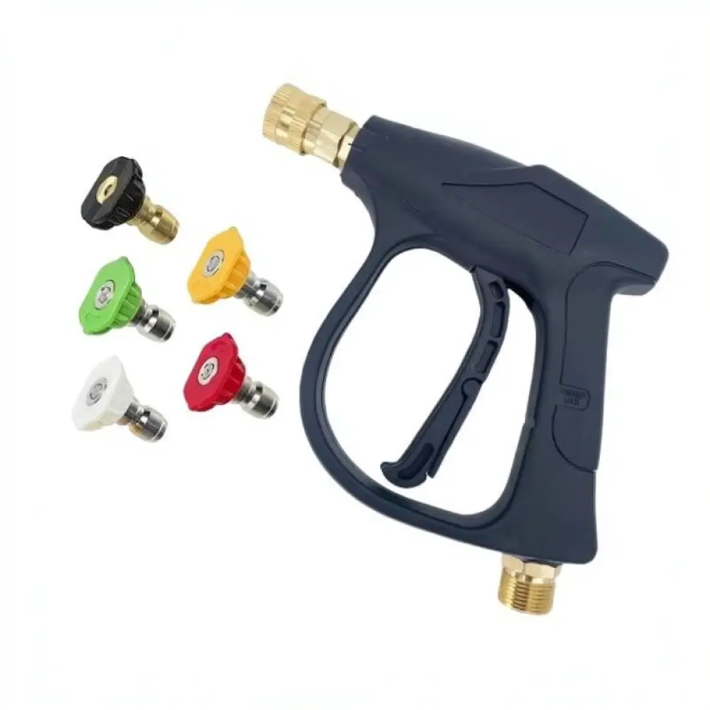 For For Wmiokee Short High Pressure Washer Water Dispenser Aluminum Alloy Quick Connect Wand Car Detailing Gardening Tool