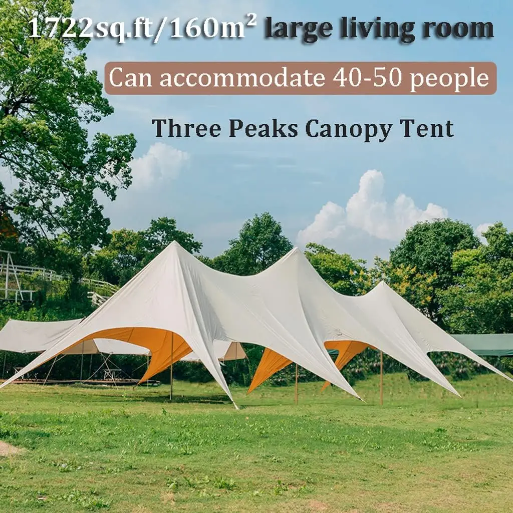 Heavy Duty Octopus Peak Canopy Tent Thickened Oxford Cloth Outdoor Backyard Picnic Commercial Exhibition Temporary Shelter