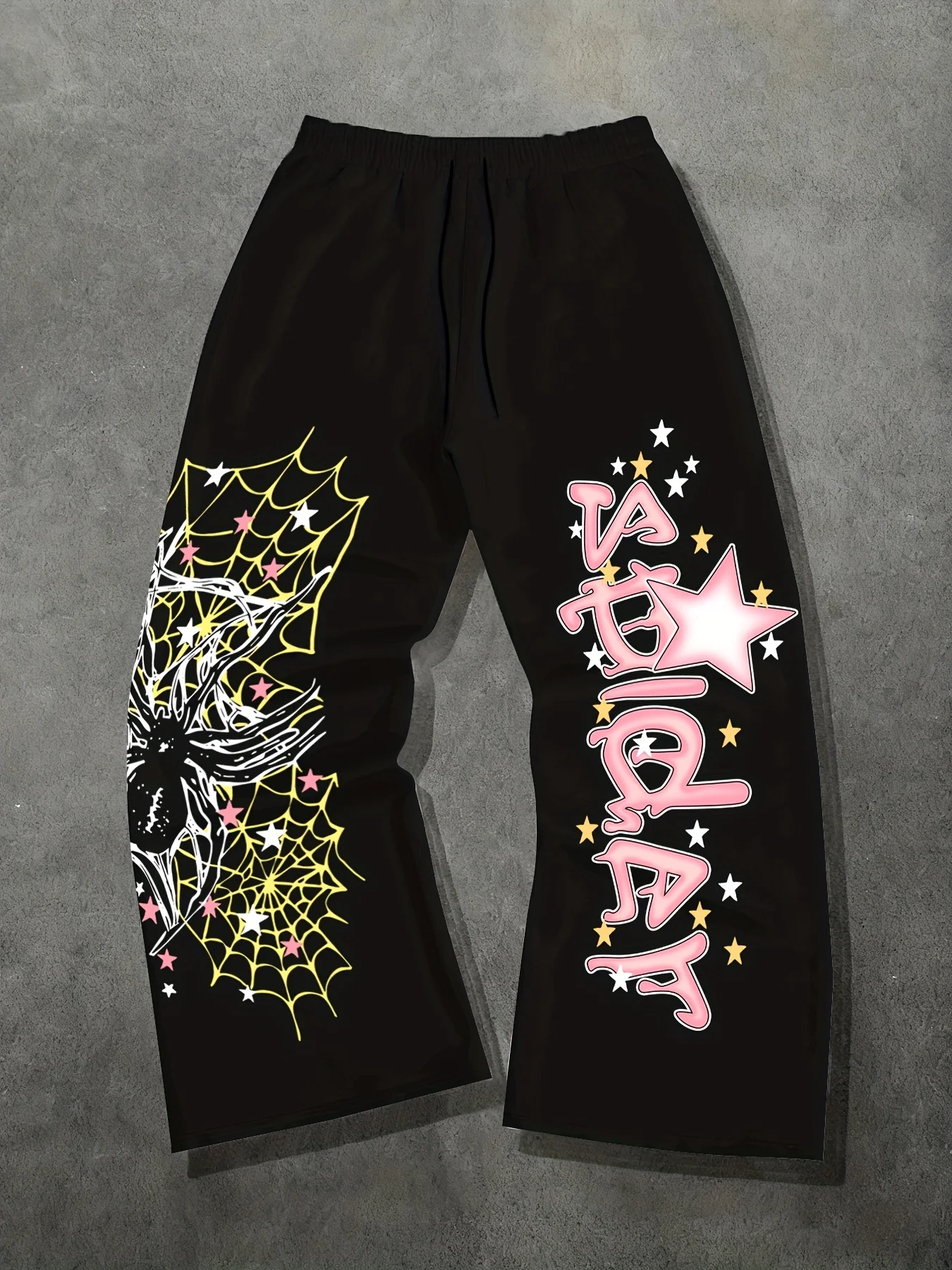

Men's Casual Sports Trousers, Loose and Comfortable Printed Sweatpants, Fashionable Men's Wide-leg Sweatpants
