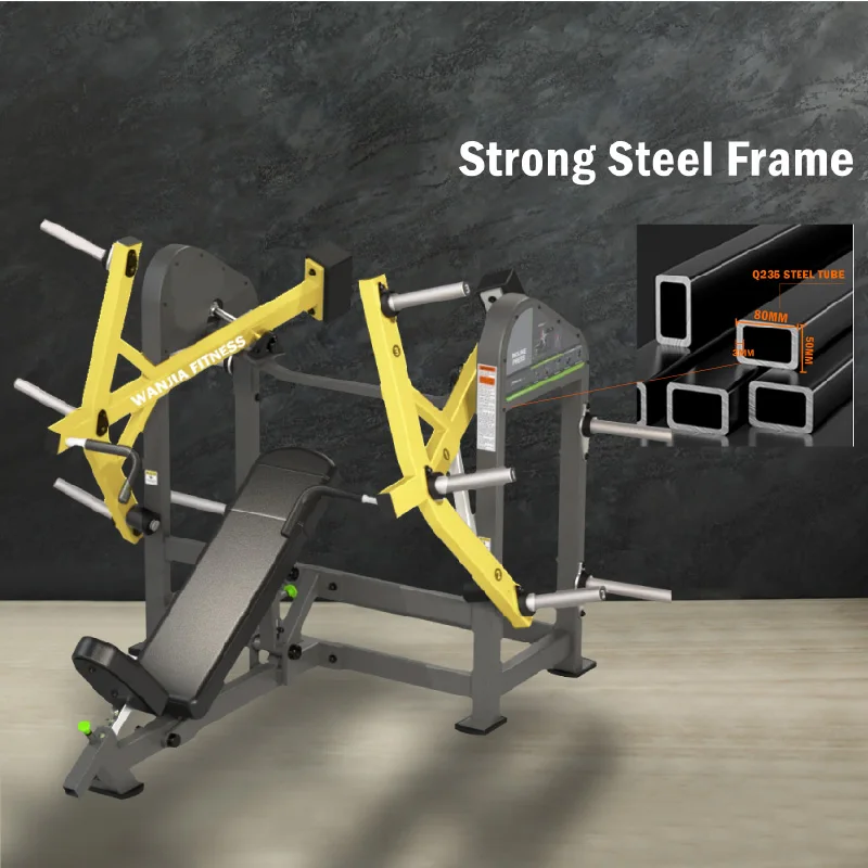Equip Your Performance Gym All-in-One Gym Equipment Solutions Incline Chest Pres Plate-Loaded Strength Training Machine