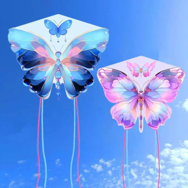 Vlindervlieger voor kinderen vliegers fabriek strandsport spelen vogel Vliegerlijn koinobori Vlieger surfen flowform Chinese vliegerstof