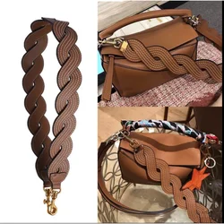 Sangle de sac à main en cuir véritable pour femmes, accessoires de sac à bandoulière, ceinture de couleur ethnique, longue sangle d'épaule de 4cm