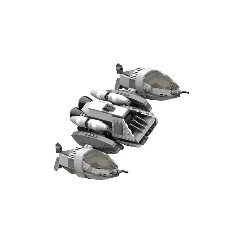 Gobricks MOC Space War B-Wing-Striker Rymdskepp Klossar Modell Rymdskepp Kreativ Montering Byggstenar Leksaker Barn Presenter 10 best sales nanobrick - №10