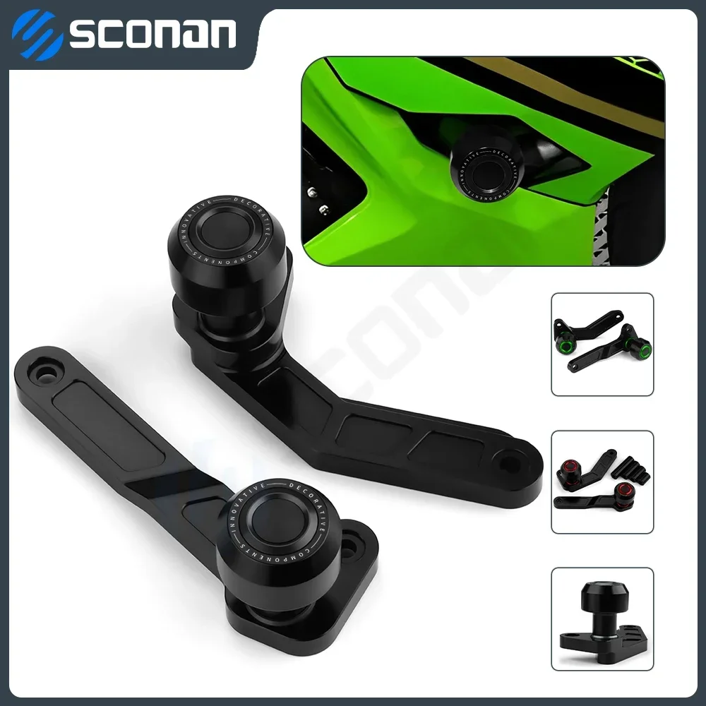 

For Kawasaki Ni-nja 400 ni-nja400 NI NJA Motorcycle Aluminum Frame Slider Fairing Falling Crash Guard Protector Accessories