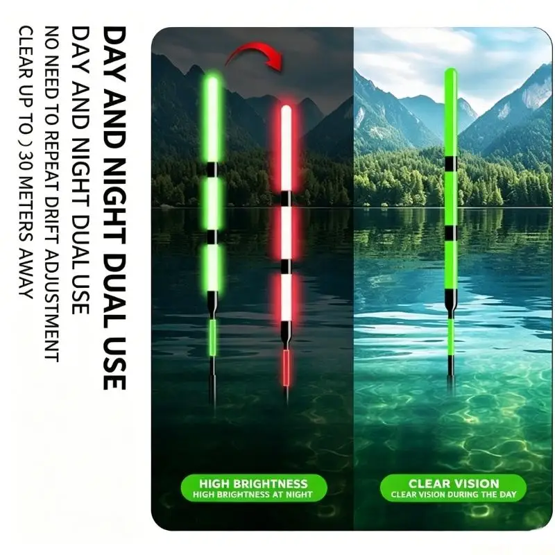 U2JB Electronic Glows Fishing Float With Bright LED Light For Night Fishing Accessory