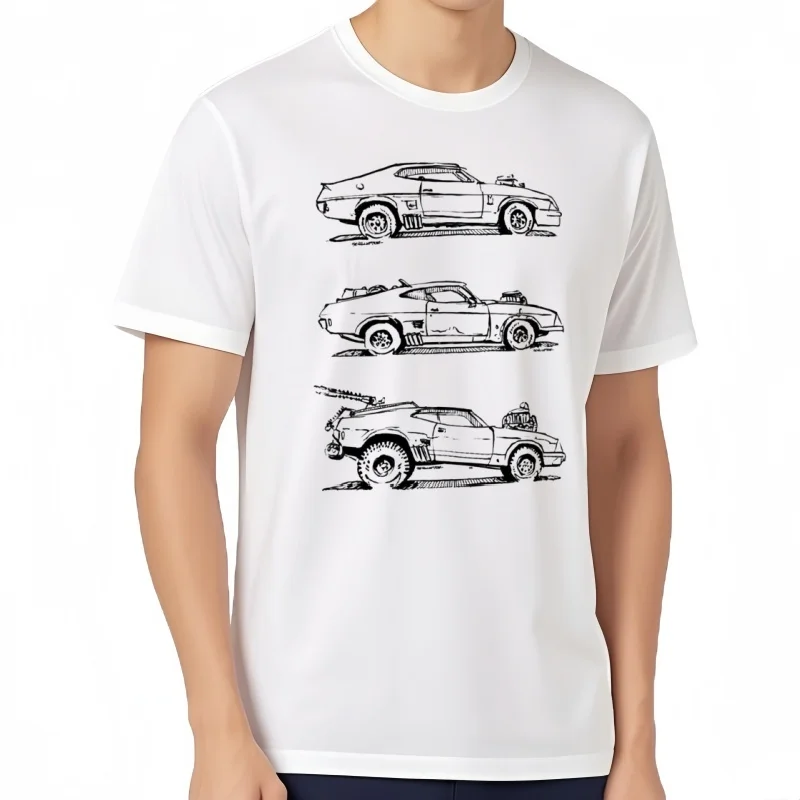 Camiseta MAD MAX Interceptor Evolution, ropa vintage, camiseta de verano de gran tamaño para hombres, ropa de calle ha