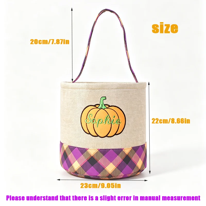 Embroidery Customization / Standard Version, Two Options, Personalized Tote Basket, Holiday Gift Storage Basket, Suitable for Halloween, Easter, and Other Holidays!