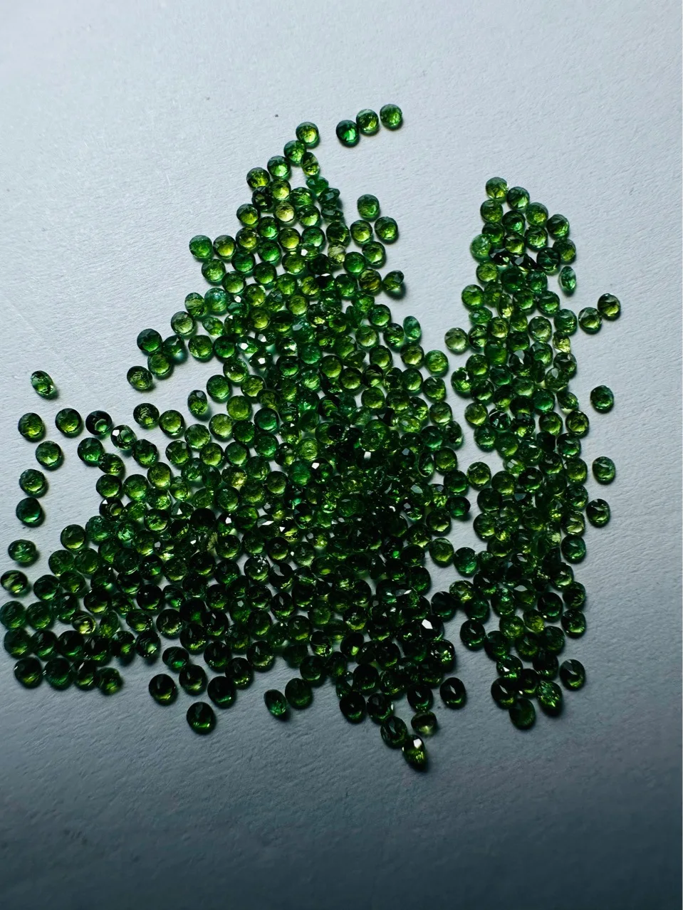 Factory Wholesale 100% Real Natural Round Green Tourmaline Gemstone Loose Gems Diy Material for Jewelry