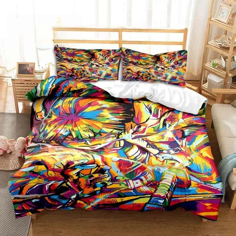 3D Print Agatsuma Zenitsu Anime Demon Slayer Bedding Set Single Twin Full Queen King Size Bed Set Adult Kid Bedroom Home Textile