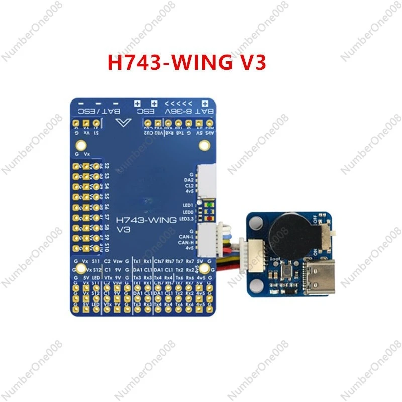 

For H743-WING V3 Flight Control Fixed Wing Flying Wing Dual Camera Input, Black Box OSD