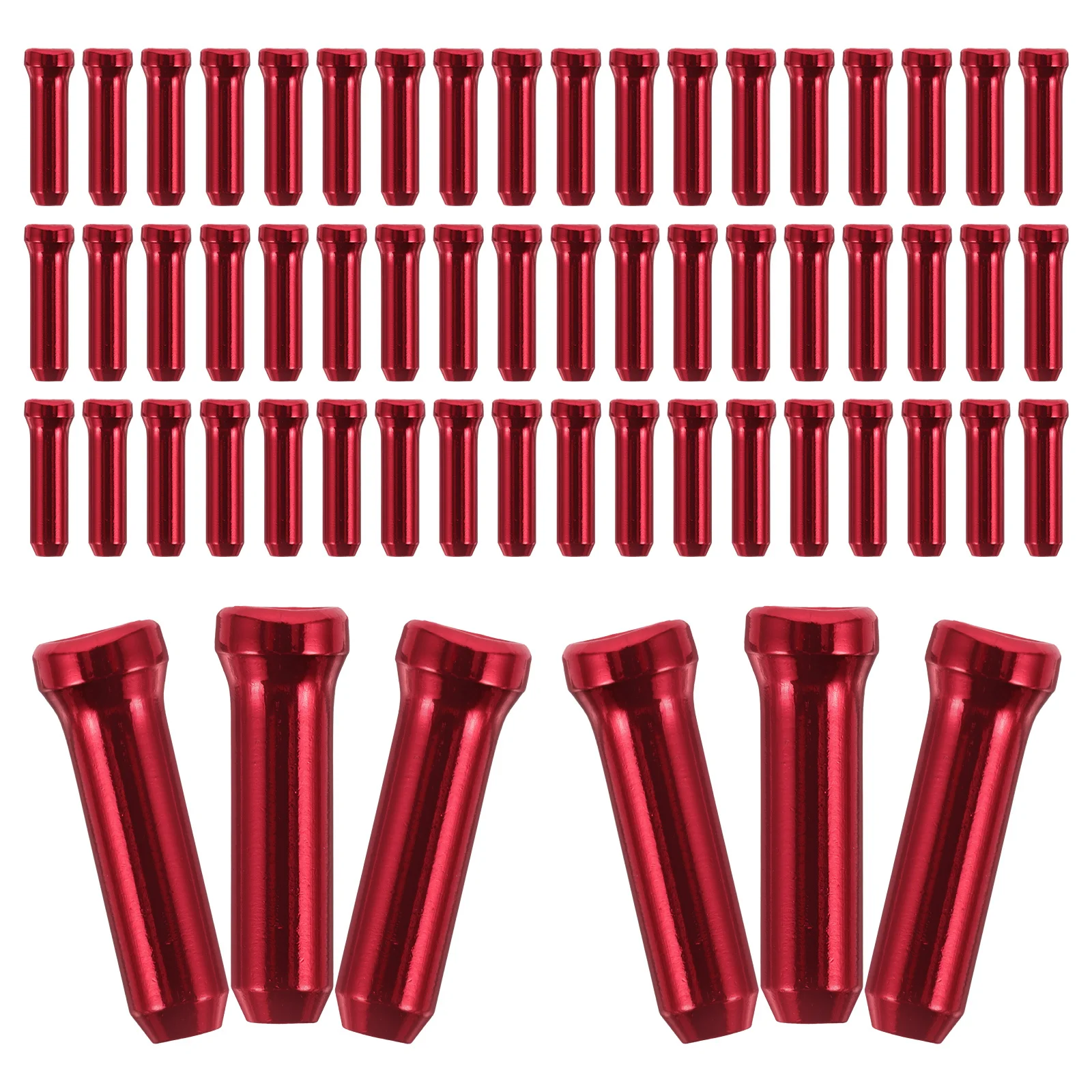 

100Pcs Bicycle Cable End Caps Aluminum Alloy Brake Shift Cable Ferrules Protection for Bike Brake Wire Accessory