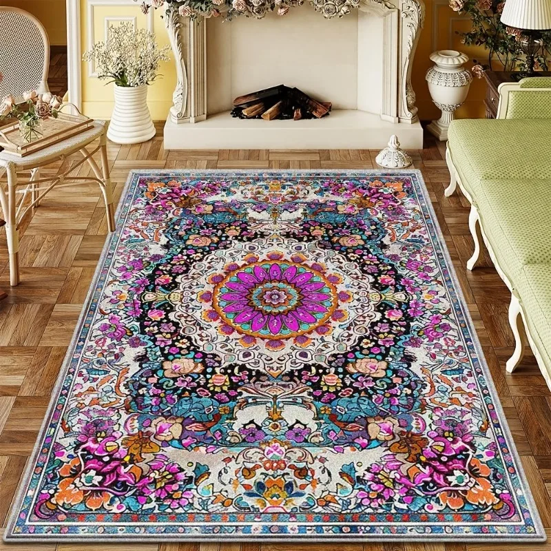 

Vintage Persian Carpet for Living Room Decoration Luxury Rug Large Area Bedroom Lounge Rugs Non-slip Washable Kitchen Mat 카펫