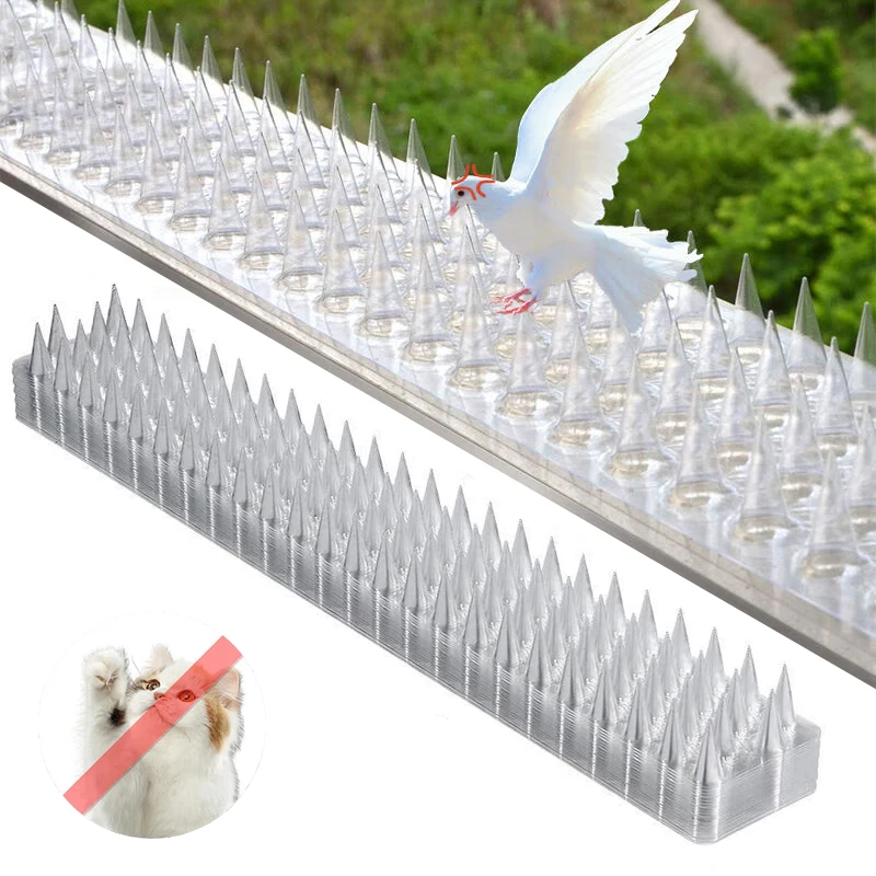 

BOLTIFY Fence Wall Spikes Cat Animal Repellent Anti Theft Walls Sheds Stop Plastic Repeller for Garden Fences Invader Bird Dog