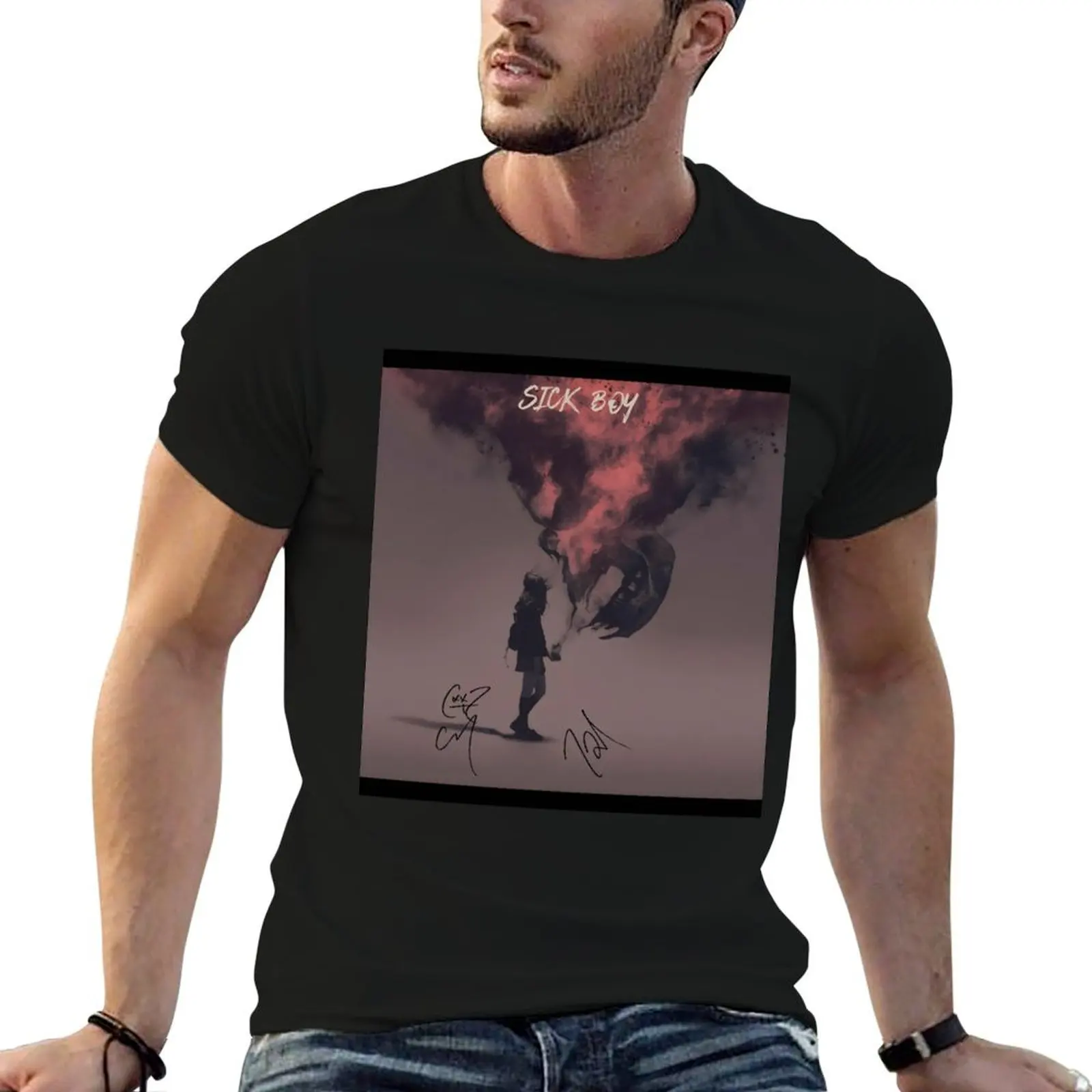 

Sick Boy album fire art T-Shirt t shirts cotton 100% man t shirt luxury T-Shirt