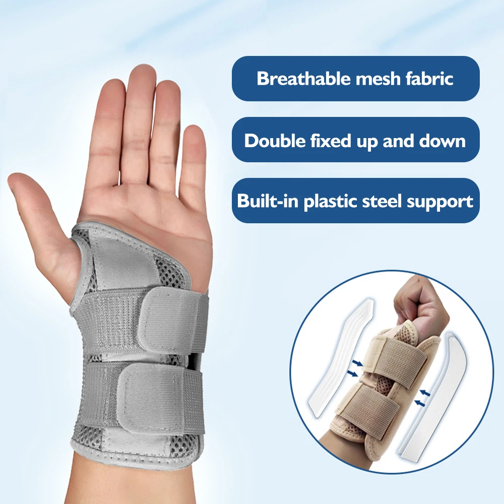 Breathable Wrist Support Professional Splint Wrist Brace Protector Band Arthritis Carpal Tunnel Hand Sprain Tendinitis Wristband