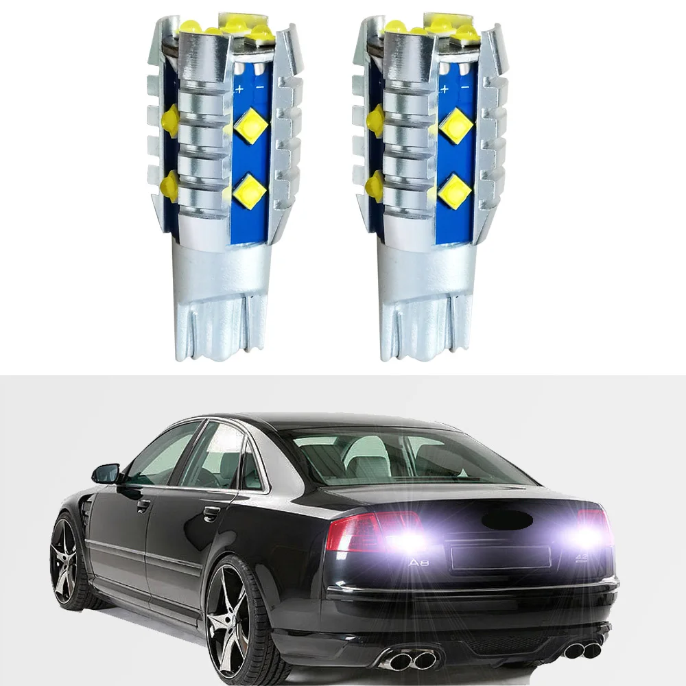 2Pcs Canbus For Audi A8 S8 D3 2003-2010 LED Backup Reversing light Bulb Canbus No Error High Brightness