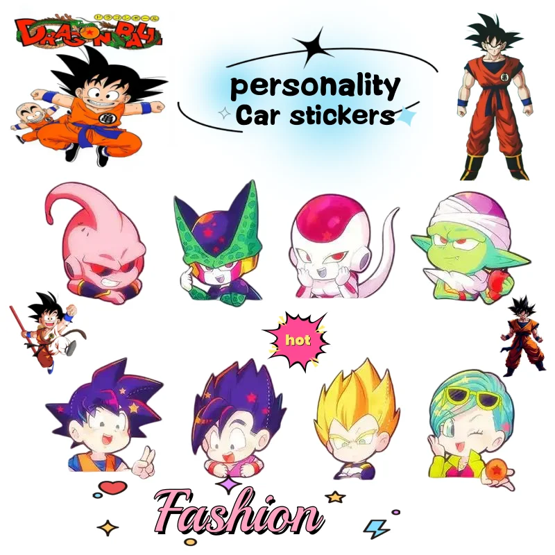 

Dragon Ball Motorcycle Reflective Warning Sticker Cute Fashionable Waterproof and Sunproof Reflective Decal Gift for Friends