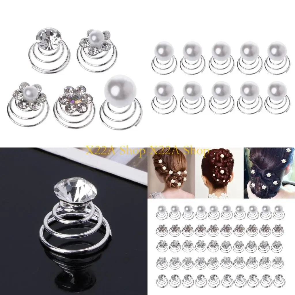 

Уникальные 10 шт. свадебные головные уборы с кристаллами, головной убор невесты, спиральные зажимы, тиара для женщин