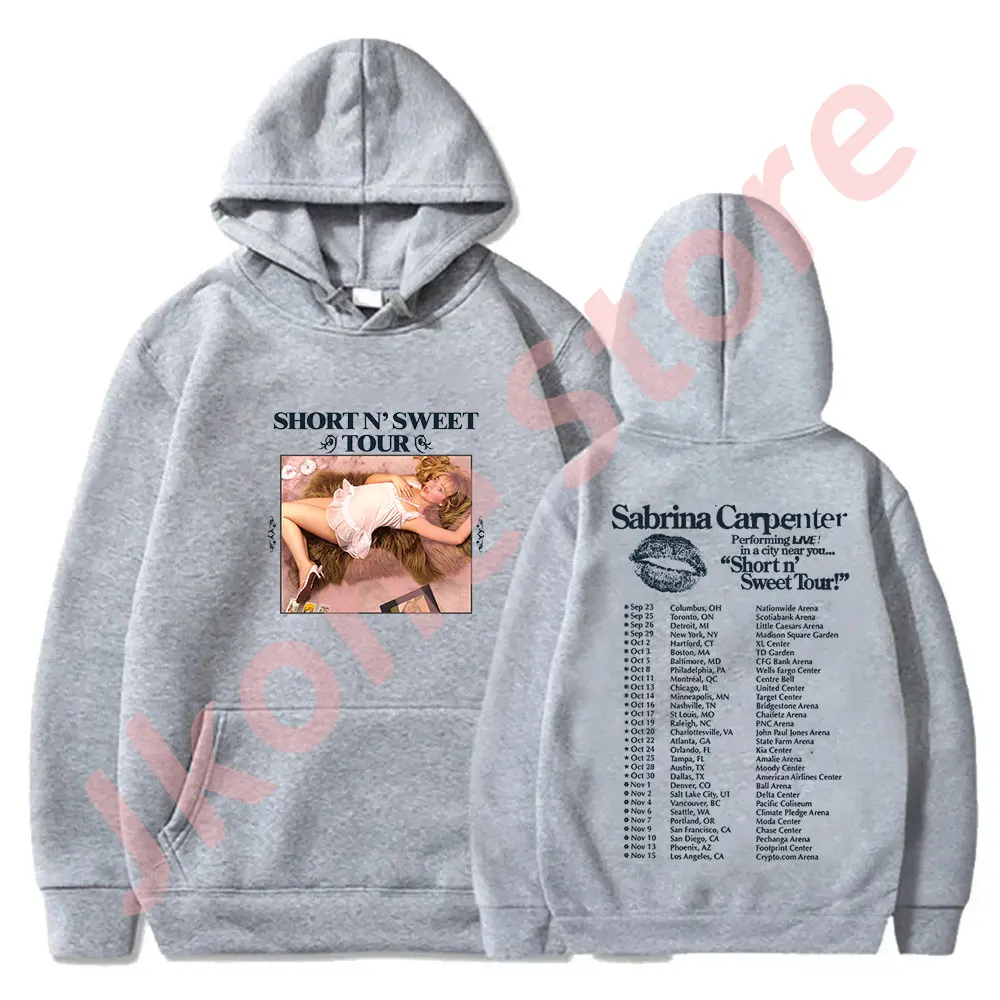 Sabrina Carpenter Short n\' Sweet Tour Merch Hoodies New Logo Pullovers Winter Women Men Fashion Casual Sweatshirts