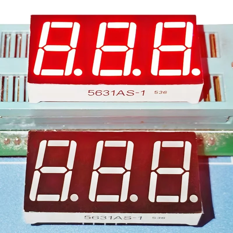 10PCS LED Digital Tube 0.56 Inch 3 Digit 5361BS Anode 5361AS Cathode High Brightness Red 5631AS/BS  LED Digital Display