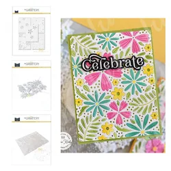 Matrices de Découpe en Métal et Timbres, Ensembles de Poussoirs à Pétales, Pochoirs de Superposition, Bricolage, Cailloux de Scrapbooking, Cartes en Papier, Feuilles de Timbres d'Album