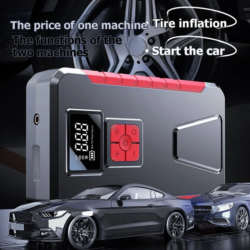 Super Sale Car Jump Starter with Air Compressor,1200A Car Battery Jumper Starter