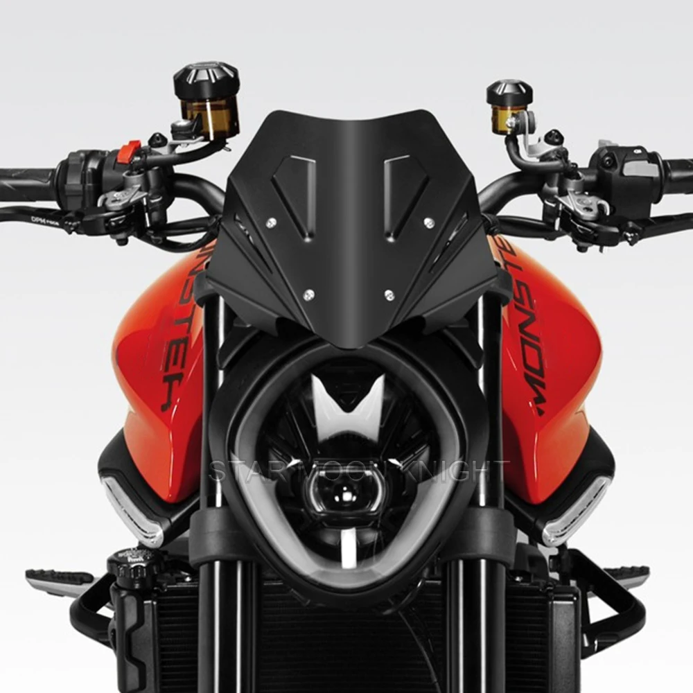 For DUCATI MONSTER 937 Plus 2020-2021 Motorcycle Accessories Windshield Windscreen Aluminum Wind Shield Deflector