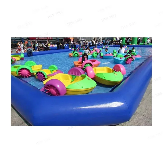 

Outdoor Inflatable Floating Paddle Boat Swimming Pool / Inflatable Bumper Car Water Pool For Pedalo Pedal Boat