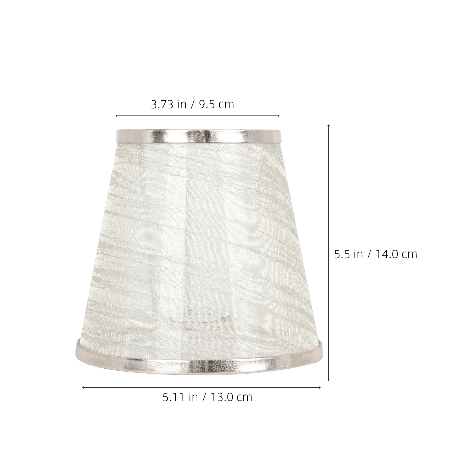 

Lampshade Accessory 14cm Transparent Gold Edge Cloth Lamp Cover Home Light Replacement Bedroom Living Room Decor