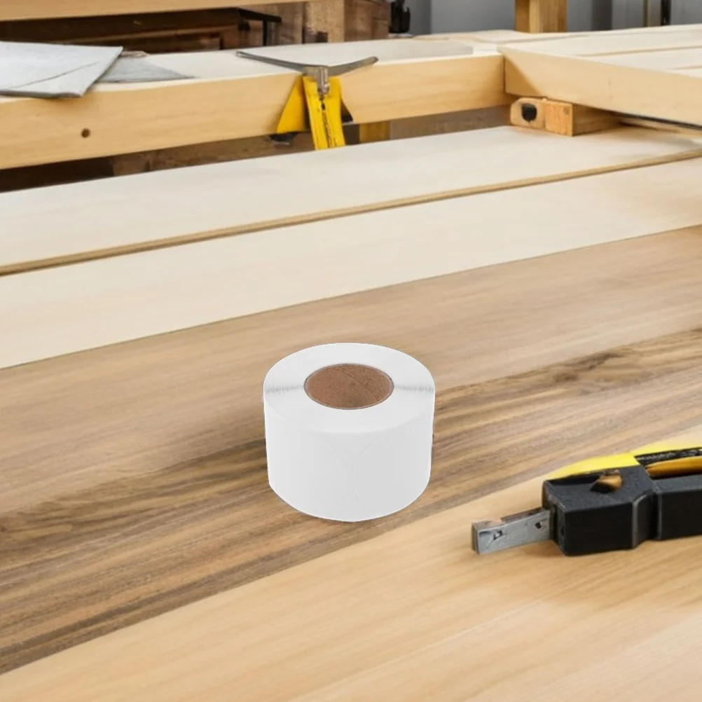 

500Pcs Blank Adhesive Labels Round Stickers Printable Writable for Jars Bottles Containers Packaging Organizing